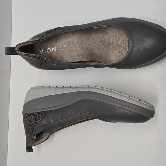 {Vionic} Women's Advantage Jacey Slip On Wedges Supportive Ladies Platform Wedge - Picture 4 of 11